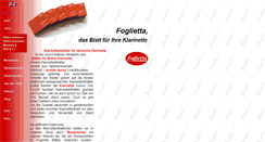 Desktop Screenshot of foglietta.de